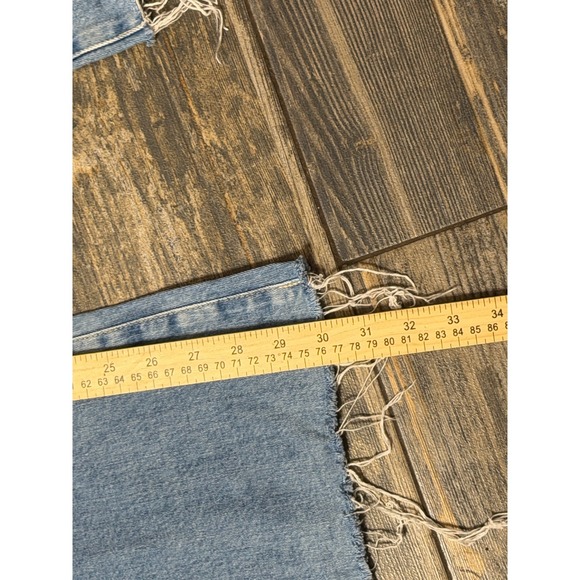 AG Adriano Goldschmied Farrah Boot High Rise Light Wash Fray Hem Jeans 28R Flare - Picture 11 of 12